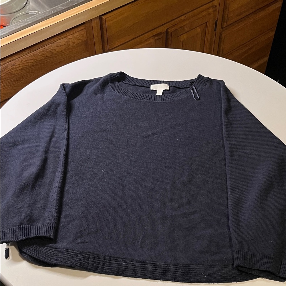 Classic Navy Crew Neck Sweater